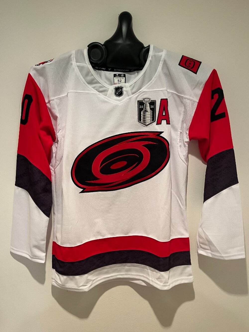 Sebastian Aho Carolina Hurricanes 2026 Stanley Cup Final Jersey White